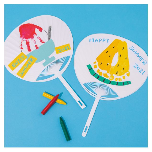 みんなのうちわ製作アイデア集〜夏や夏祭りで楽しめそうな製作遊び〜保育と遊びのプラットフォーム ほいくる