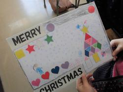 クリスマスカード-メリークリスマス、親愛なる