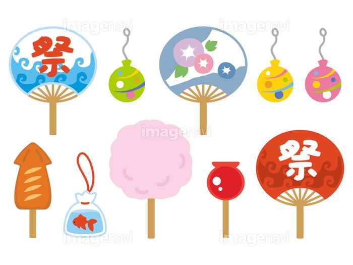 うちわ 夏・祭り・2種 の無料フリーイラスト咲くっとイラスト さくっといらすと