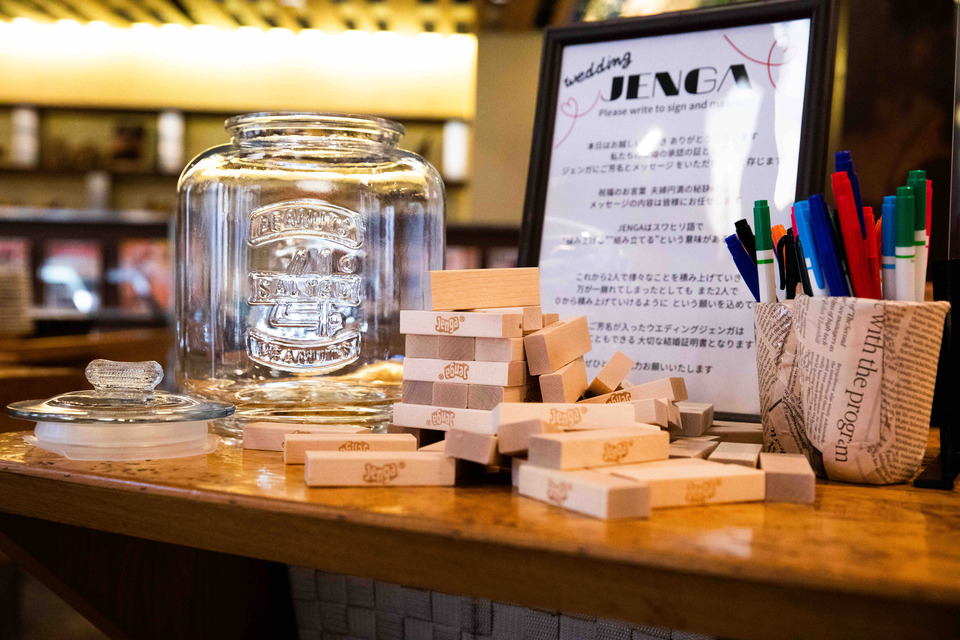 ゲスト参加型オススメ演出 Weddingジェンガ