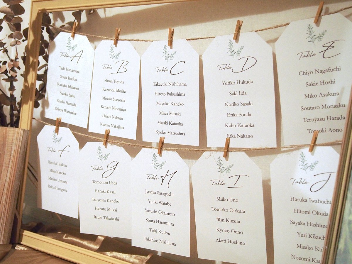 yuumi様専用シーティングチャート 席次表 送料込 〖選べる用紙〗シーティングチャートシーティングリスト席次表結婚式ウエディングweddingウェルカムスペースウェルカムボード - cotton730minne byGMOペパボ国内最大級のハンドメイド