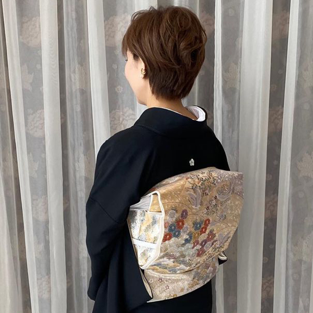 留袖にも振袖にも、ショートヘアで和装ヘアセット ZEN ヘアアレンジ260 shorthair to kimono hair