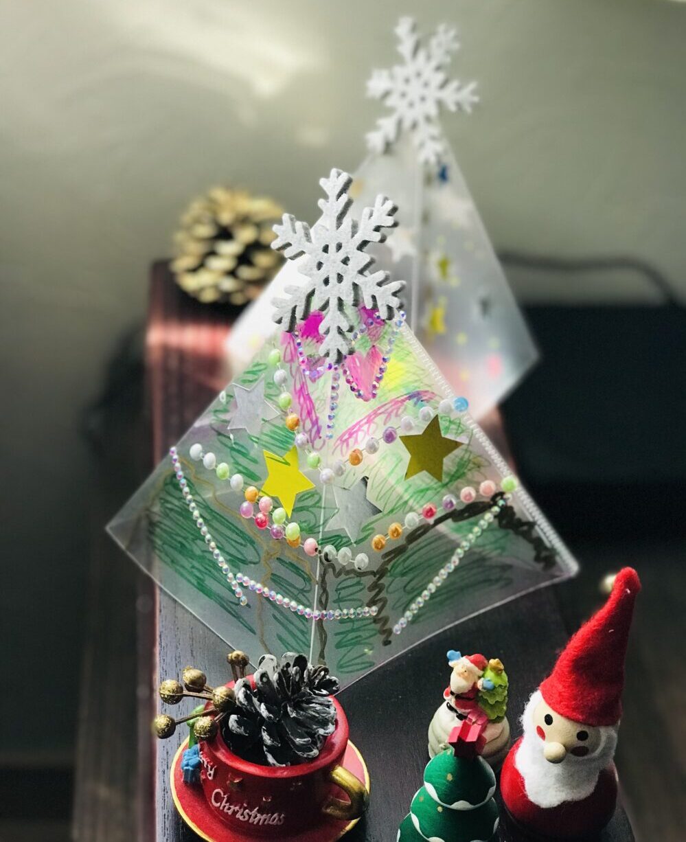 100均材料で簡単！クリスタルツリーにじいろ工房