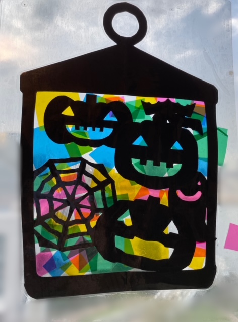 マチャケ様専用・ステンドグラスのハロウィン飾り HAL-05