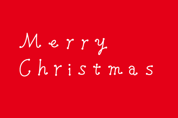 クリスマスカードのデザインに使える。オシャレな無料英語フォント50選