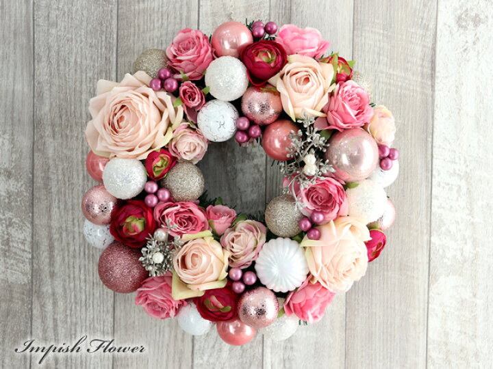 楽天市場 クリスマスリース 40cm クリスマス飾り ピンク 花輪 雪 松ぼっくり ボール 玄関ドア用 リース クリスマ飾り付けledイルミネーションライト付き オーナメント クリスマス リース 華やか 可愛い 玄関リース 壁掛け インテリア 玄関 ドア 庭園 部屋 パーティー