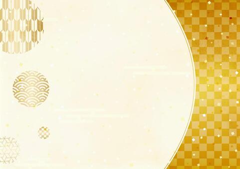 カラフルなお正月の背景 8種OKUMONO