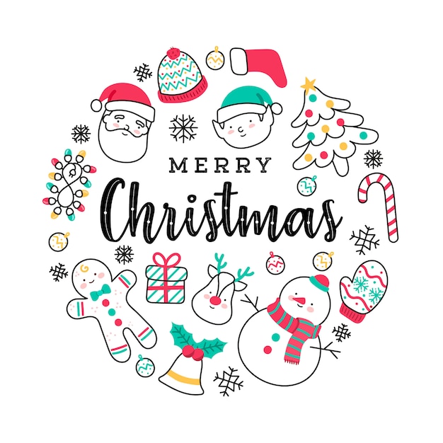 かわいいクリスマスツリーのイラスト素材無料ダウンロード IllustCute