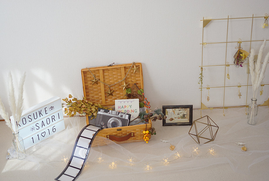 ウェルカムスペースや受付にウェルカムボードを2つ用意しても◎A Sunny Day