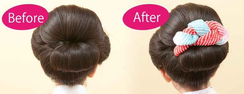 七五三 子供着物用 京かのこ髪飾り 房付きちんころ