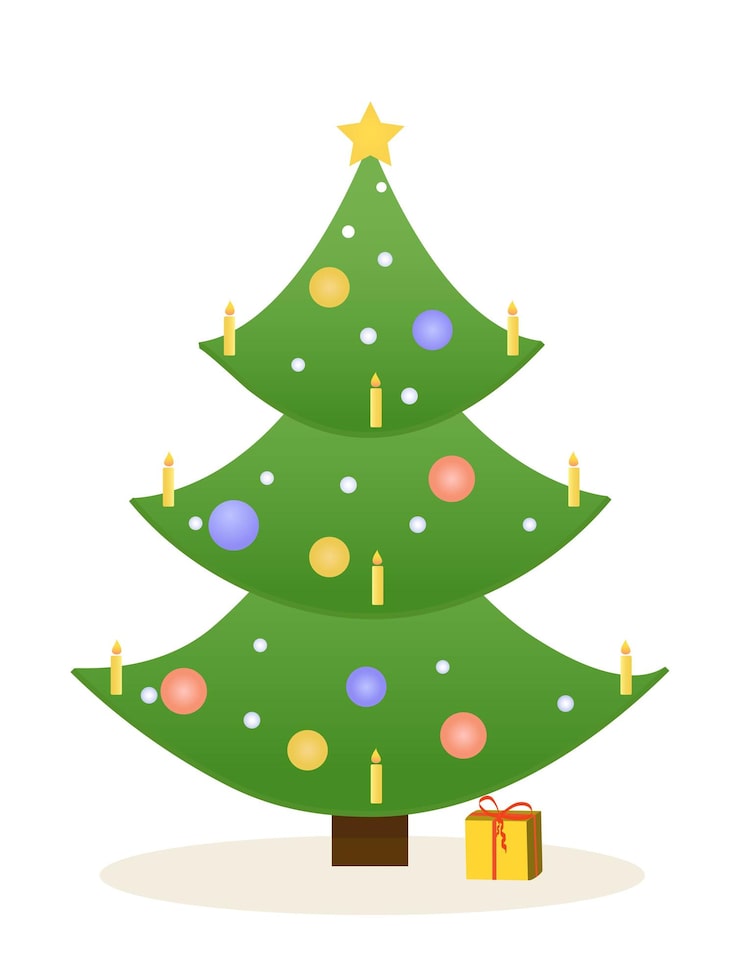 クリスマスツリーのイラスト素材商用可能な無料 フリー のイラスト素材ならストックマテリアル