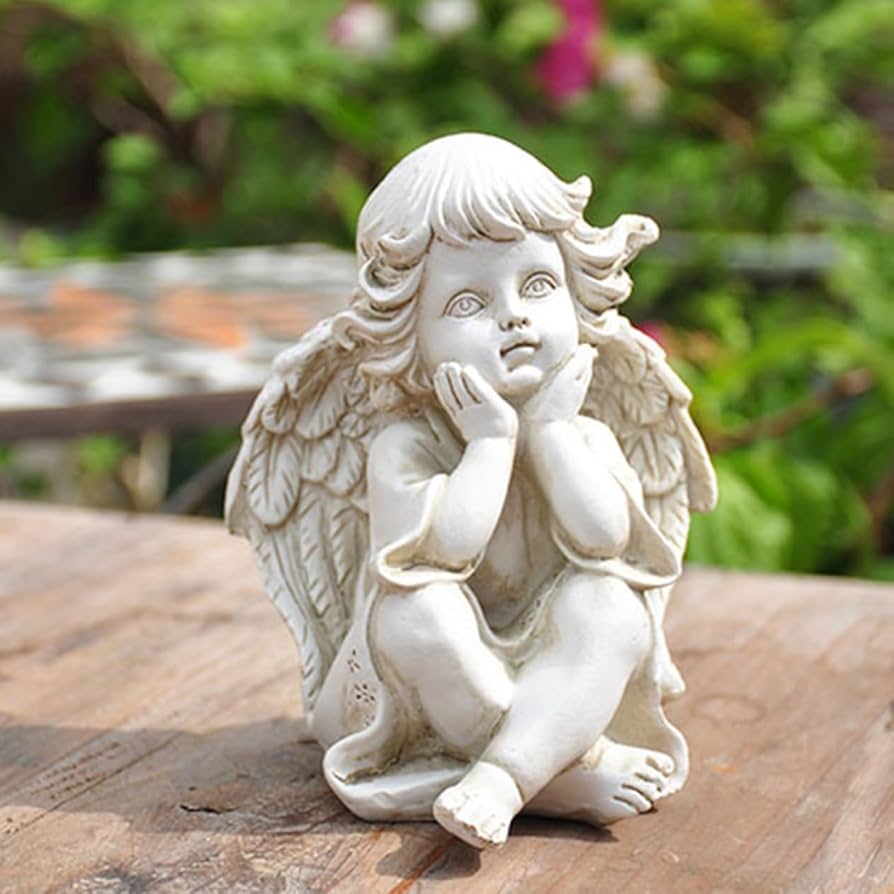 クリスマスオブジェ 天使 エンジェル 置物 USA オールド ヴィンテージ