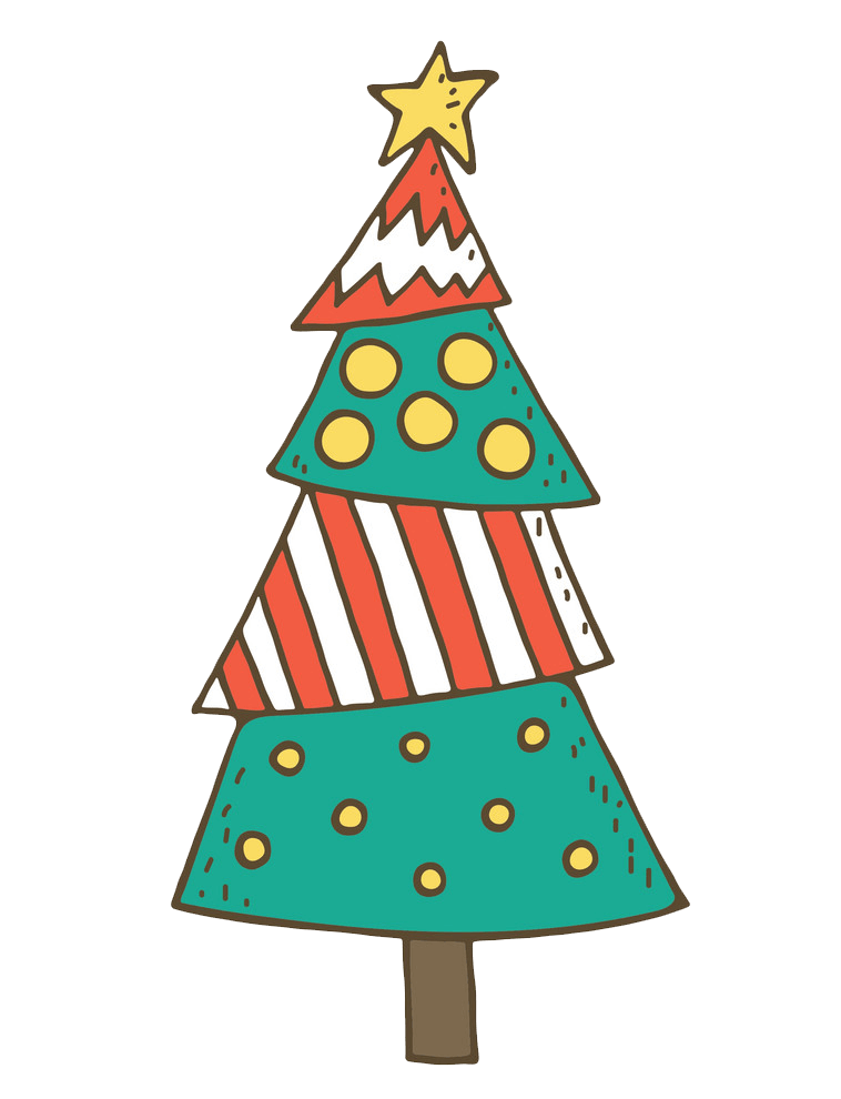 赤や金色のオーナメントで飾った暖かみのある冬のクリスマスツリーともみの木のイラストのイラスト素材95925238- PIXTA