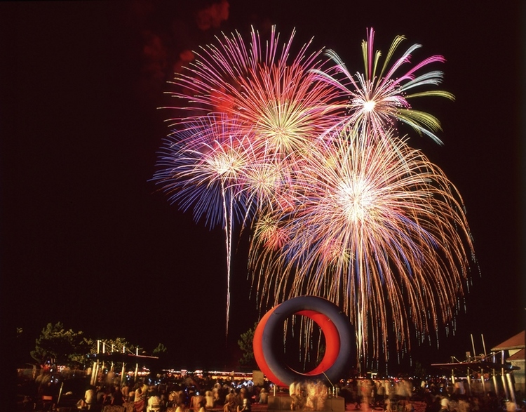 ８月１６日 宮津燈籠流し花火大会文珠荘グループ ブログ