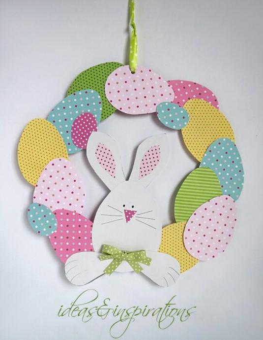 工作 紙皿でできるうさぎのイースターハット保育士を応援する情報サイト 保育と暮らしをすこやかに ほいくらし