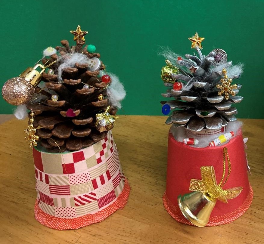 落ちている松ぼっくりで簡単！ クリスマスツリーとオーナメント - ウェザーニュース