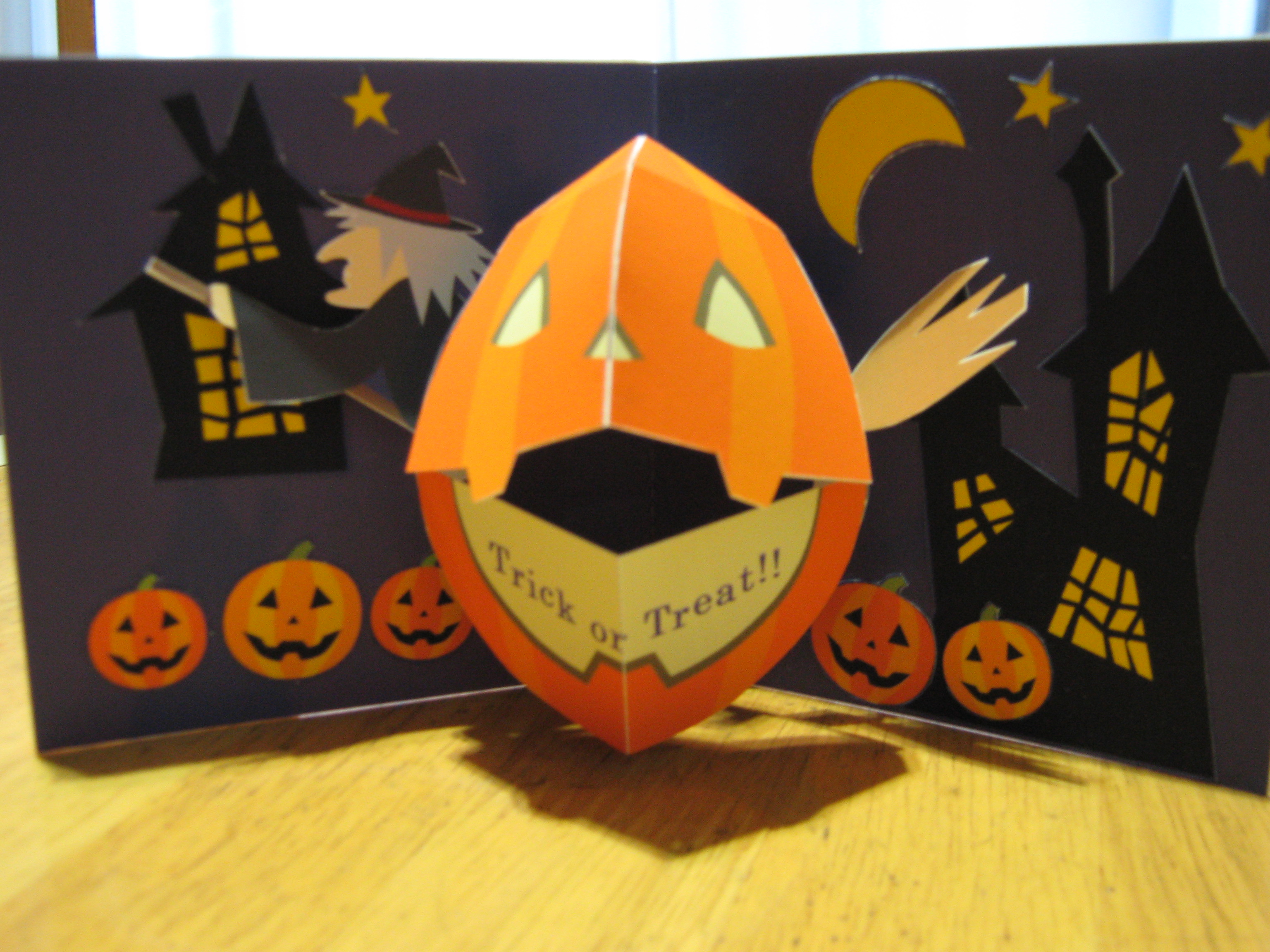 Happy Halloween ハッピーハロウィンのポップアップカード nisshodo-greeting
