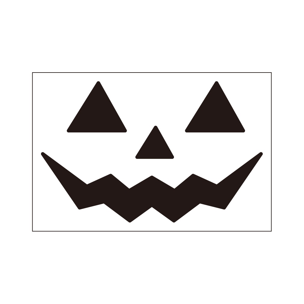 ハロウィンかぼちゃの顔の作り方！イラストと型紙は