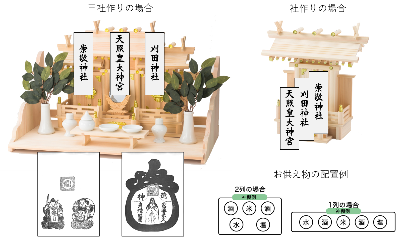 美しい、東濃桧 格子造り 恵比寿大黒宮 一社 大型 銀ちりめん神具セット 神棚セット 神棚・神具 やまこう 公式オンラインショップ