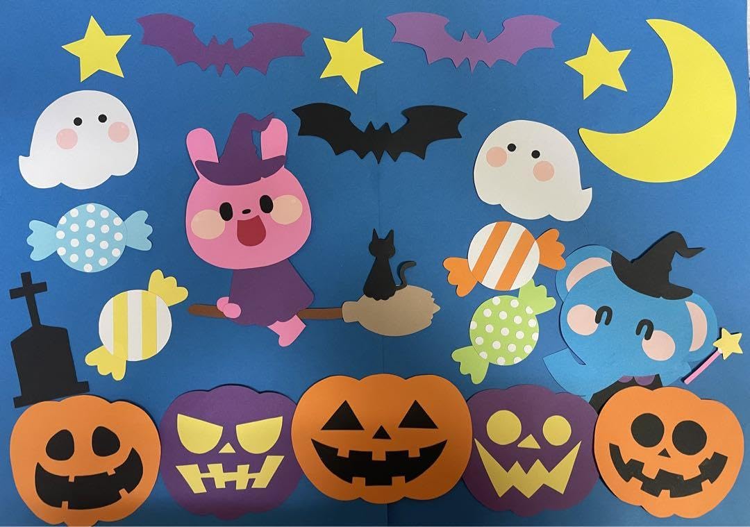 ハロウィン モビール ガーランド 壁面 パーティー 保育 保育士 幼稚園 施設 - chan-koubouminne byGMOペパボ国内最大級のハンドメイド・手作り通販サイト