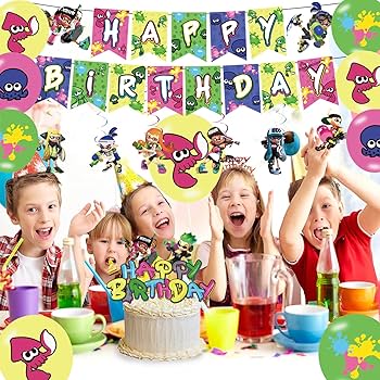 スプラトゥーン 誕生日飾りの通販 by y@'s shopラクマ