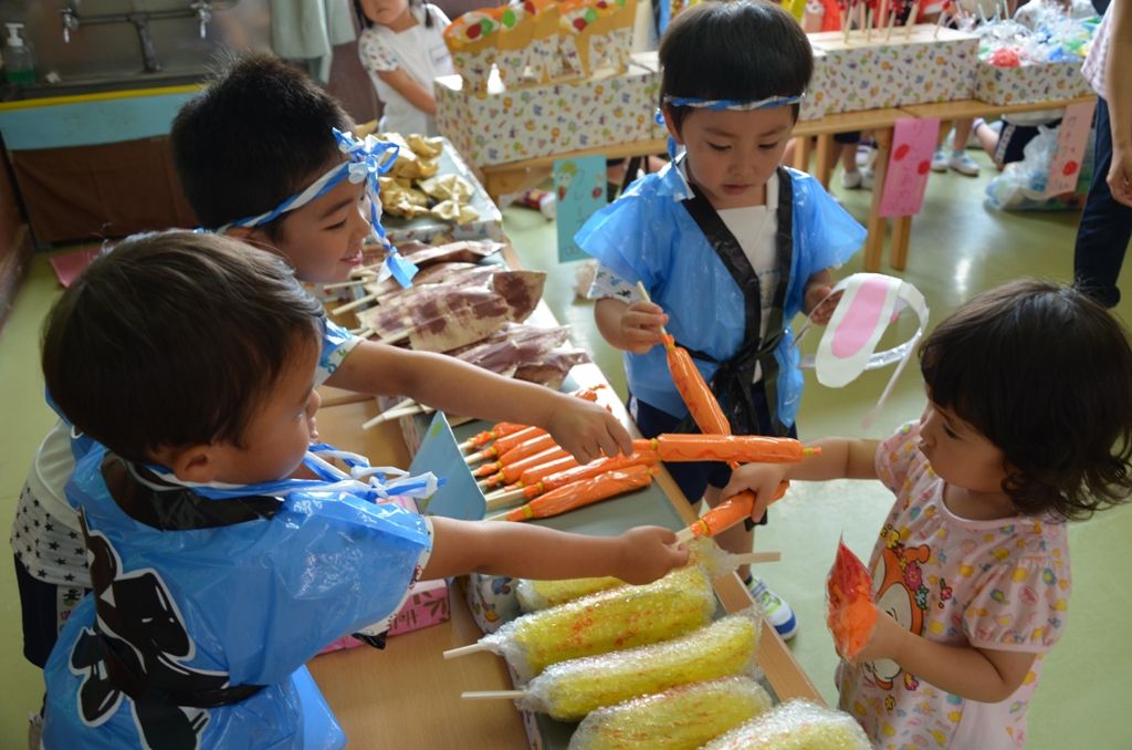 ☆3歳児クラス 屋台屋さんごっこ☆東京・千葉にある認可・認証保育園ならぽけっとランド