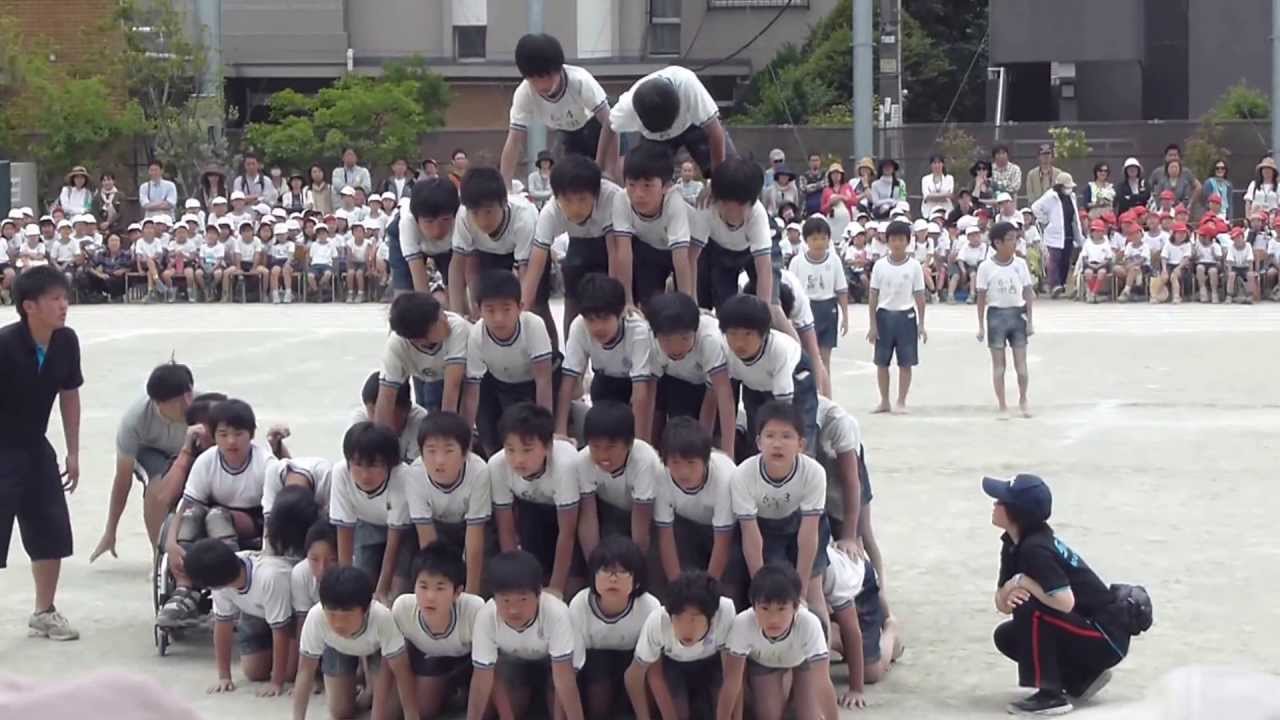 運動会 組体操 ピラミッド 小学生の写真素材 - PIXTA