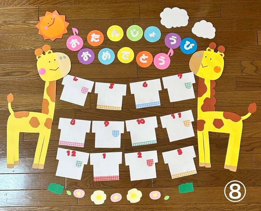 🎉お誕生日壁面🎉・ゆたか幼稚園