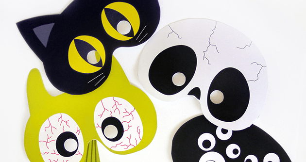 印刷して使えるハロウィン用マスク・おめんが無料ダウンロードできるサイトMimiLy
