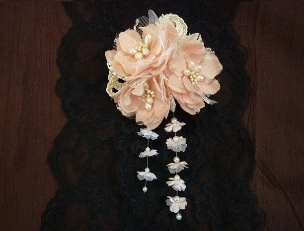 100均 アイテムだけで DIY 浴衣 着物の髪飾りの作り方 How tomake kanzashi 髪飾りハンドメイド