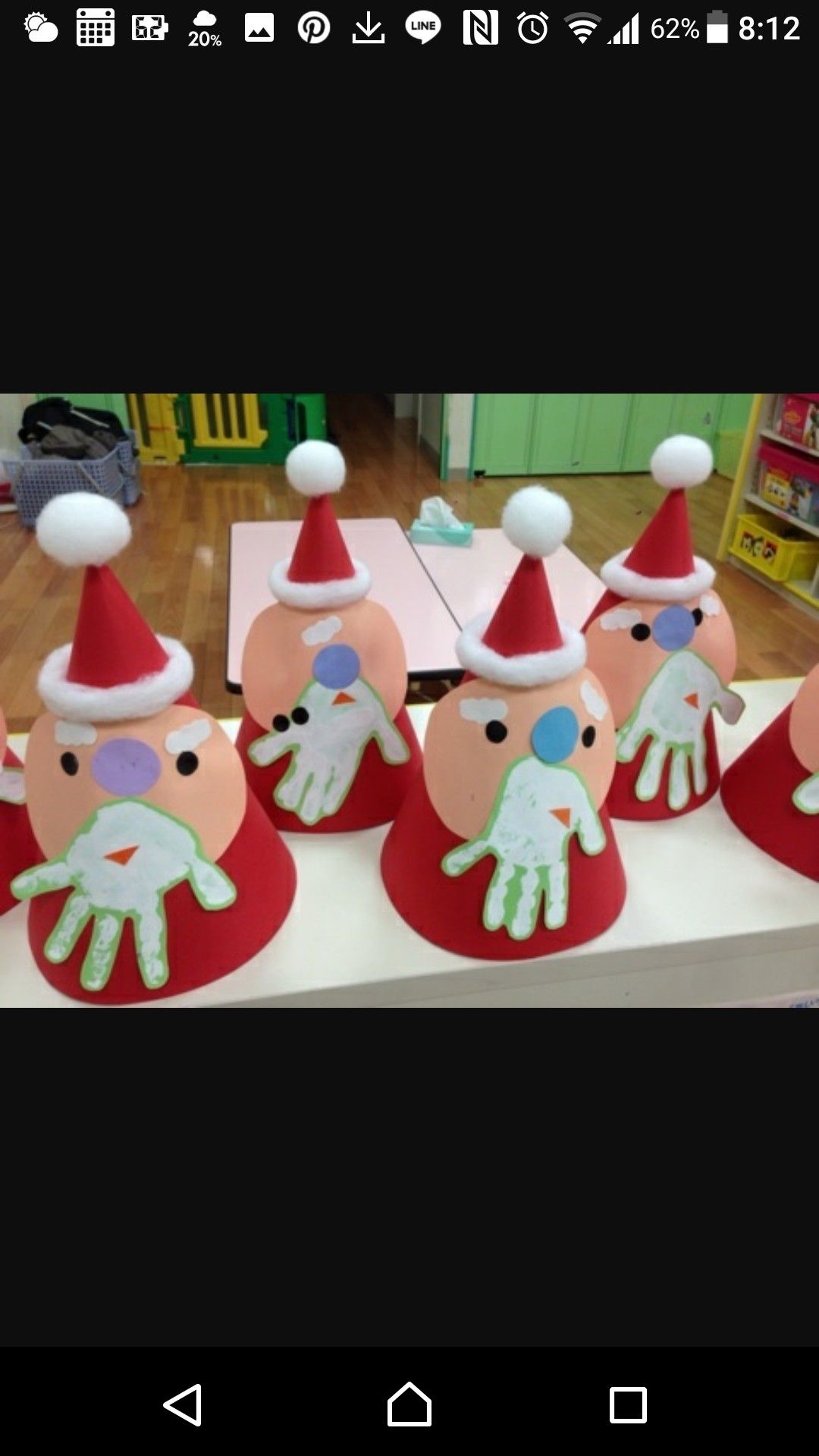 綿で雪を表現！可愛いクリスマスの帽子の作り方ほいくびより