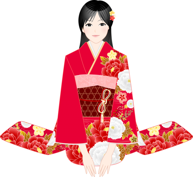 成人式 お正月 人物 イラスト 着物 イラスト素材4185259- フォトライブラリ