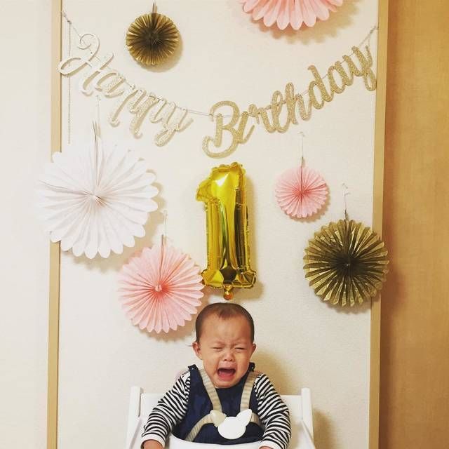 100均で飾り付け風船で誕生会 〖犬の写真〗犬のいる生活 Day by day with a dog