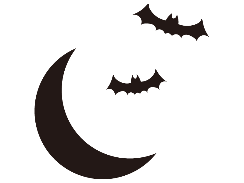 ハロウィンのかわいいコウモリのイラスト無料のフリー素材 イラストエイト
