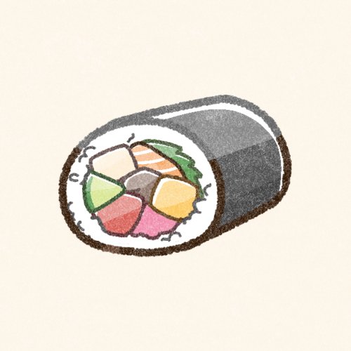 フリーイラスト9種類の恵方巻きのセットでアハ体験GAHAG著作権フリー写真・イラスト素材集 - GAHAG著作権フリー写真・ イラスト素材集