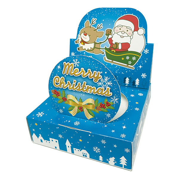 クリスマス お菓子景品 クリスマスオーナメントケース キャンディ5粒入・シール付子供会・町内会・クリスマス会・小売店用景品に最適 販促品・ノベルティクリスマスグッズノベルティ・販促品・記念品・名入れグッズの景品広場