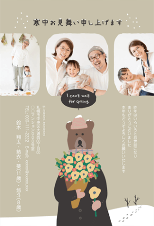 私製 10枚 寒中見舞いはがきn 椿年賀状じまい文章印刷済み 私製ハガキ切手なし 裏面印刷済み : メイドインたんたん - 通販 -Yahoo!ショッピング