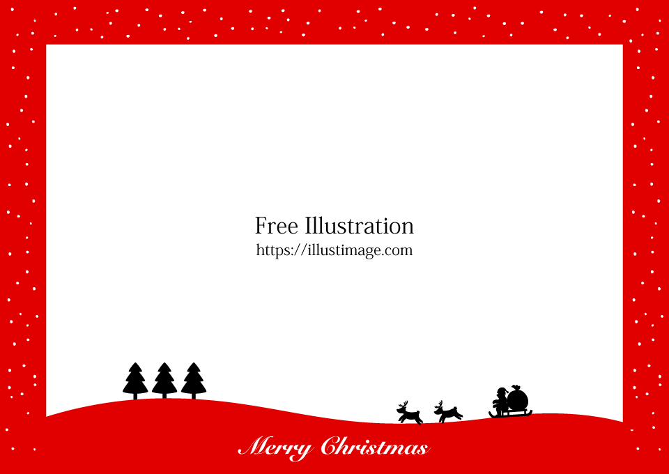 トナカイとサンタのシルエットイラスト - No: 972729無料イラスト・フリー素材なら「イラストAC」