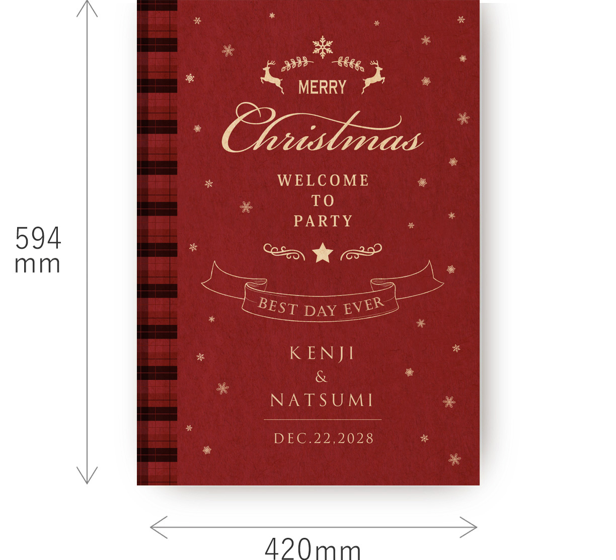 ウェルカムボード クリスマス