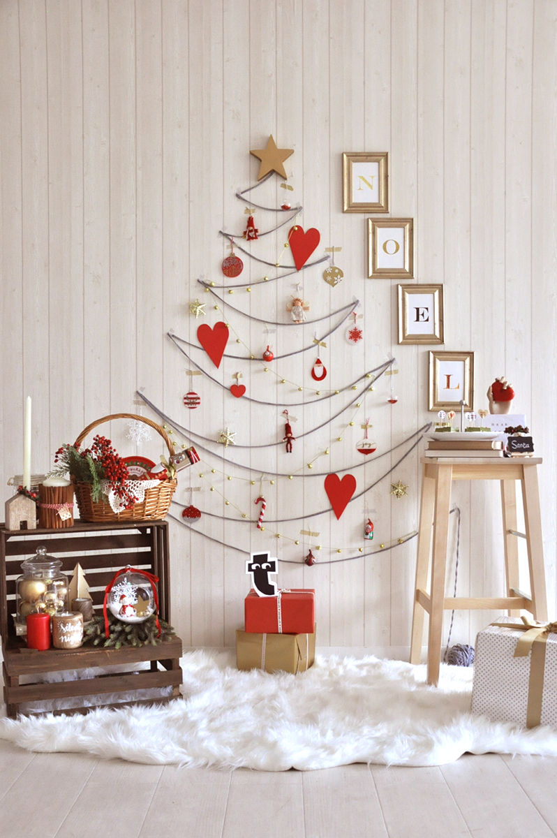 かんたん 紙で作るクリスマスツリーのディスプレイ 音声解説あり Easy paper Christmas tree decoration