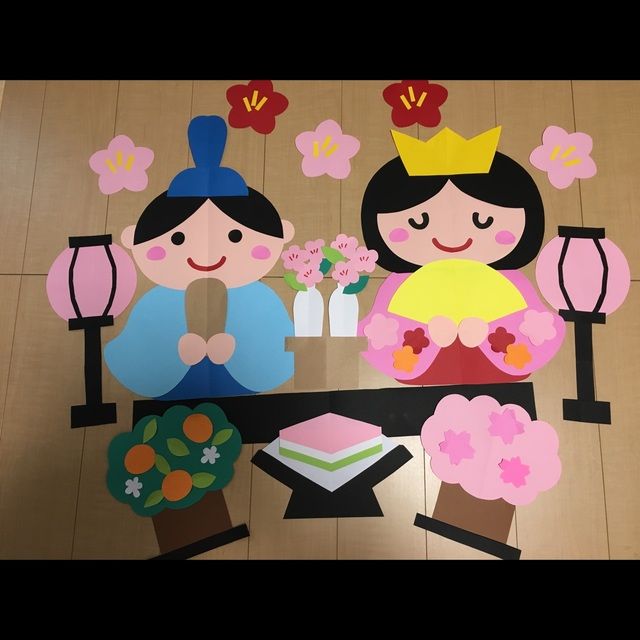 壁面飾り♪ 大きめ♪ ３月 『ひなまつり♪』 雑貨・その他 IORI☆プロフィールをご一読ください☆ 通販 6891444Creema クリーマ