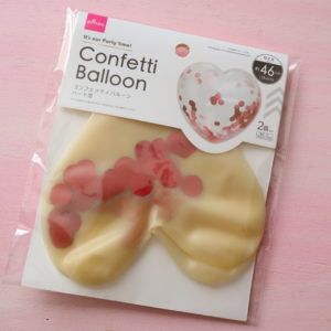 フィルムバルーン ハート、カラフル、４個-100均 通販 ダイソーオンラインショップ 公式