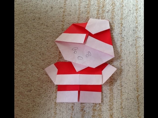 クリスマス サンタクロースの顔-折り紙 ASOPPA！レシピ - あそっぱ