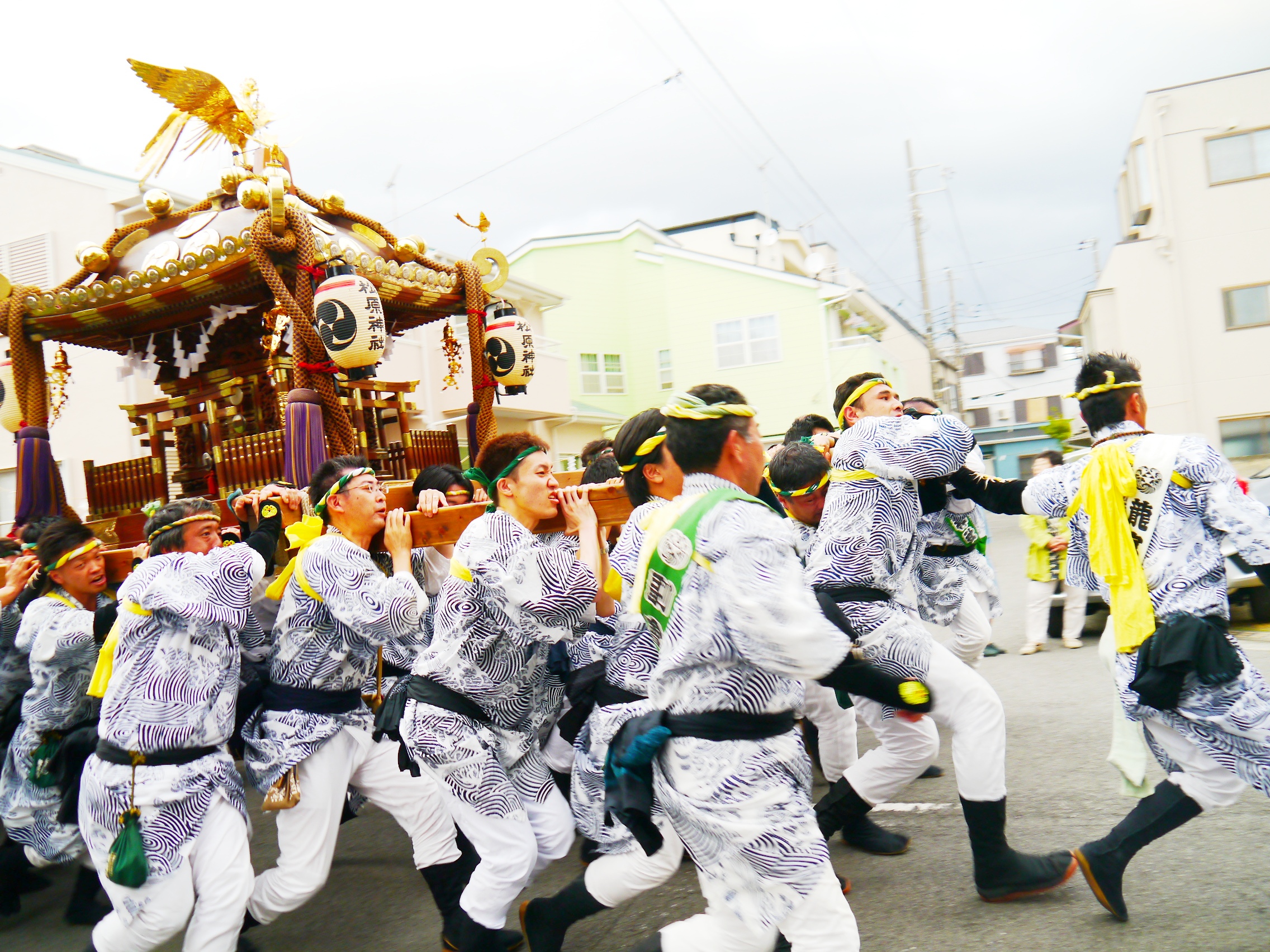 子供神輿用飾り紐 台輪寸法１尺３寸用 ３９ｃｍ紫長さ５，６ｍPay ID