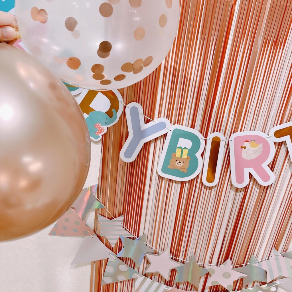セリアのふんわりピンクで彩る誕生日パーティー🎂
