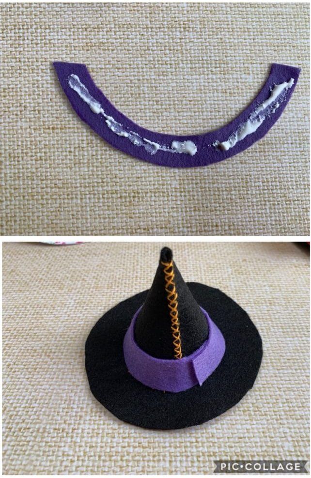 リバーシブル フェルトで作る魔法使い 魔女 帽子 無料型紙＆作り方 手作りおままごと手芸＊あまなつのフェルトキッチン＊