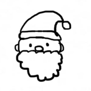 たった60秒！簡単かわいいサンタさんを描いてみよう♪ « すごはんたのしごと