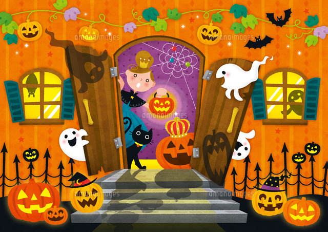 ハロウィーンおばけTシャツ 子供SML大人フリー -ファミリー水着のAMUSA