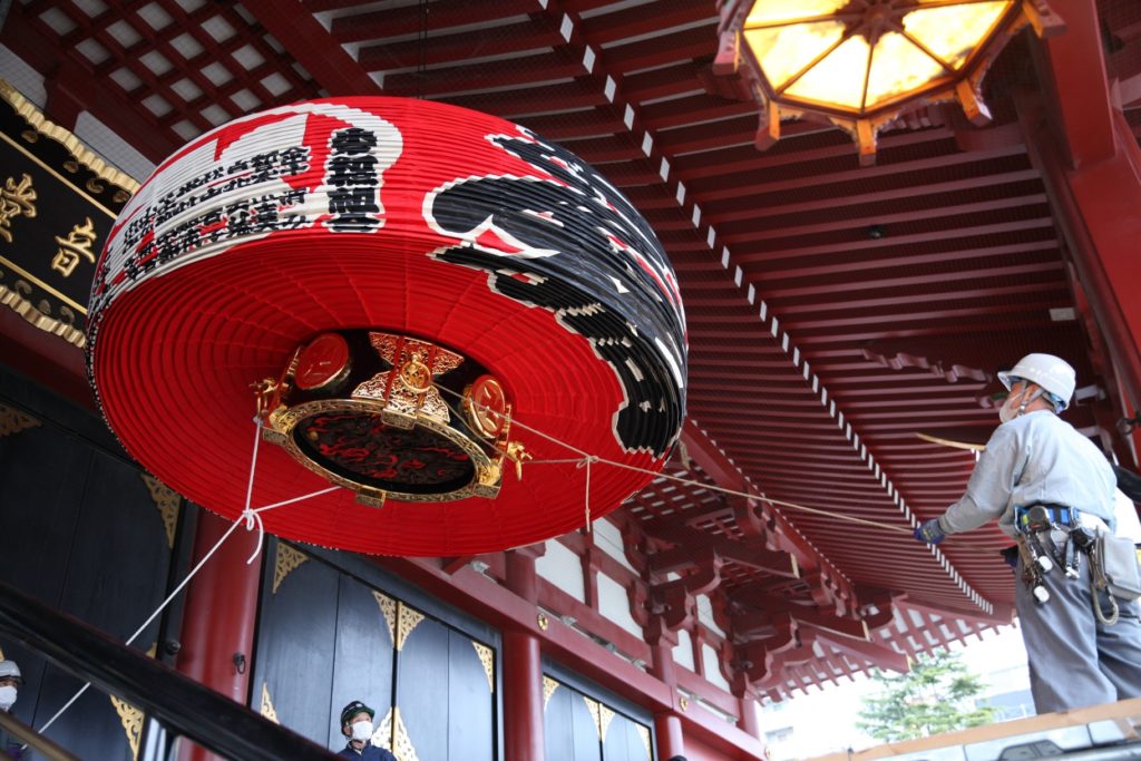 小舟町大提灯│提灯ぶらり探訪│提灯製造と紹介