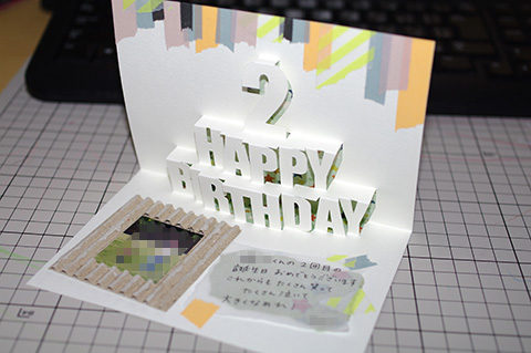 特別な誕生日カードでお祝いを リンドウアソシエイツ様「誕生日ポップアップカード」